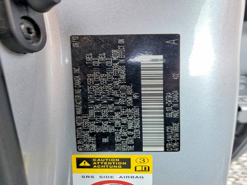 Продаж на аукціоні авто 2013 Lexus Rx, vin: 2T2ZK1BAXDC130601, номер лоту: 54817786