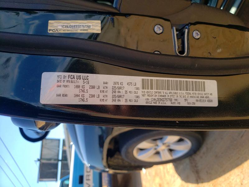 Aukcja sprzedaży 2016 Jeep Compass, vin: 1C4NJDEBXGD757768, numer aukcji: 53448596