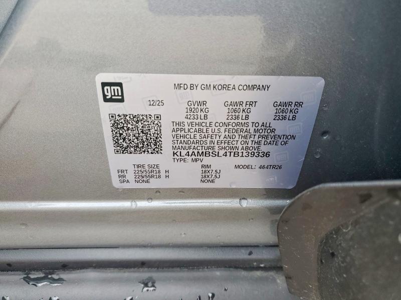 2026 Buick Encore Gx მანქანა იყიდება აუქციონზე, vin: KL4AMBSL4TB139336, აუქციონის ნომერი: 53813456