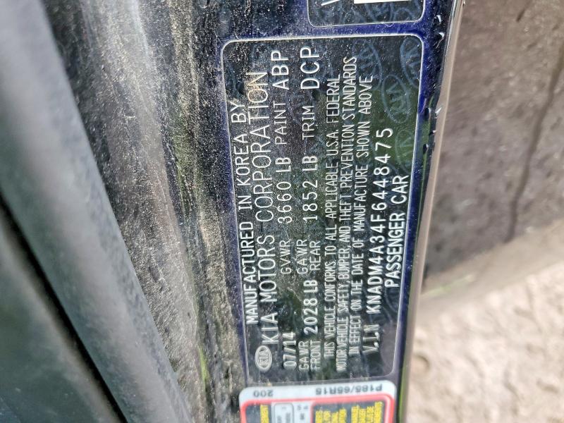 Продажа на аукционе авто 2015 Kia Rio, vin: KNADM4A34F6448475, номер лота: 54390456