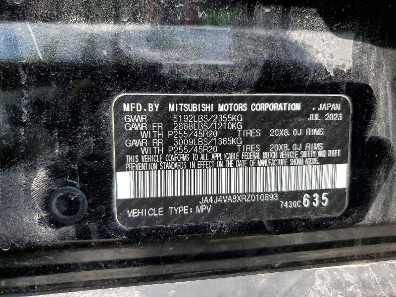 Aukcja sprzedaży 2024 Mitsubishi Outlander, vin: JA4J4VA8XRZ010693, numer aukcji: 53937296