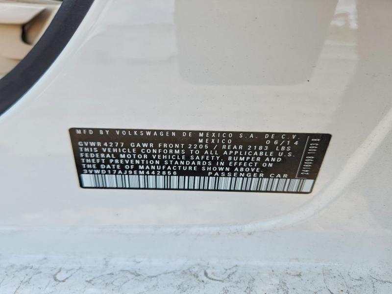 Aukcja sprzedaży 2014 Volkswagen Jetta, vin: 3VWD17AJ9EM442856, numer aukcji: 55149546