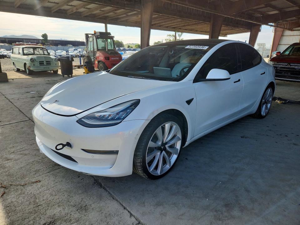 Aukcja sprzedaży 2022 Tesla Model 3, vin: 5YJ3E1EB0NF261619, numer aukcji: 52360936