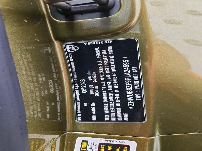 Продажа на аукционе авто 2023 Lamborghini Huracan, vin: ZHWUB6ZF9PLA24595, номер лота: 52418486