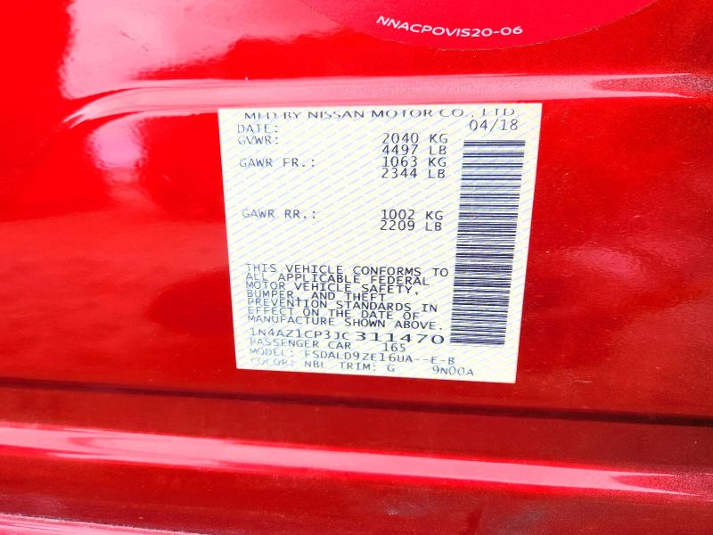 Aukcja sprzedaży 2018 Nissan Leaf, vin: 1N4AZ1CP3JC311470, numer aukcji: 54076946