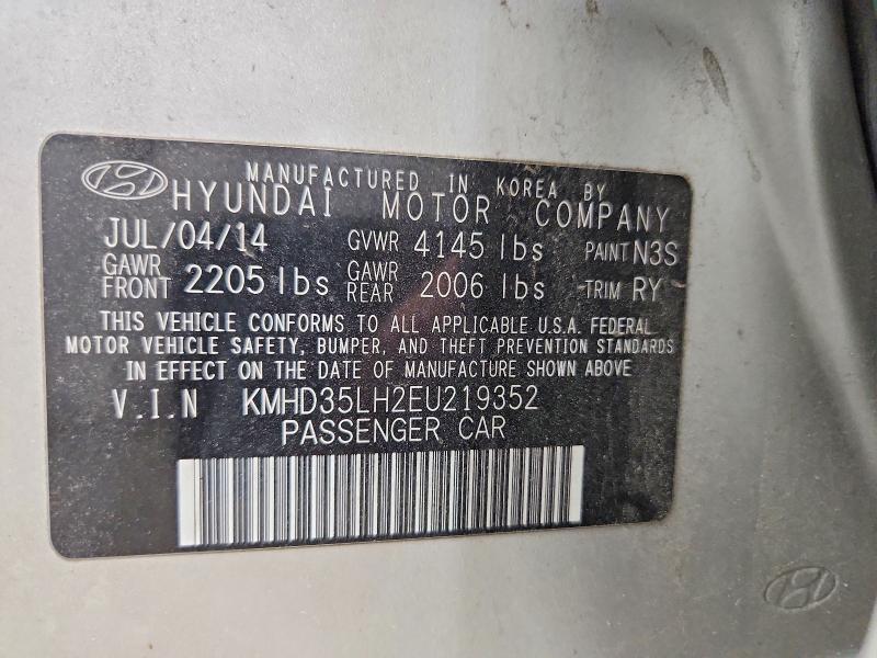 Aukcja sprzedaży 2014 Hyundai Elantra Gt, vin: KMHD35LH2EU219352, numer aukcji: 55069996