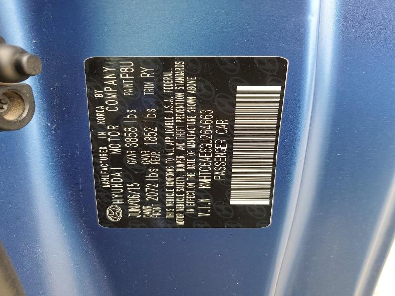 Aukcja sprzedaży 2016 Hyundai Veloster, vin: KMHTC6AE6GU264663, numer aukcji: 52513756