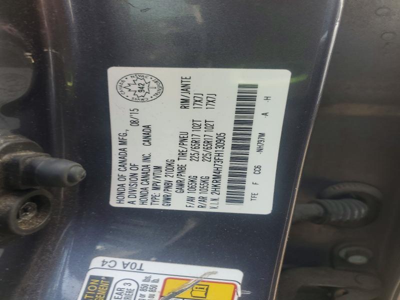 Aukcja sprzedaży 2015 Honda Cr-v, vin: 2HKRM4H73FH130905, numer aukcji: 53351996