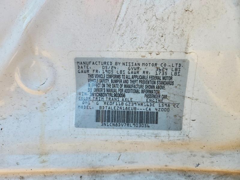 Auction sale of the 2024 Nissan Versa, vin: 3N1CN8DV7RL903056, lot number: 53312666