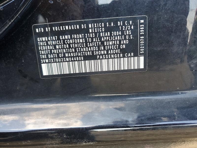 52745496 :رقم المزاد ، 3VW7X7BU2SM044808 vin ، 2025 Volkswagen Jetta مزاد بيع