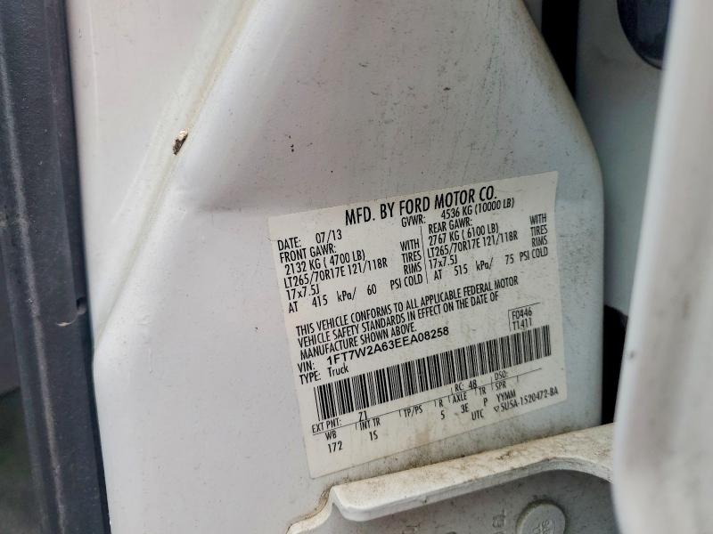 Продаж на аукціоні авто 2014 Ford F250, vin: 1FT7W2A63EEA08258, номер лоту: 54016296