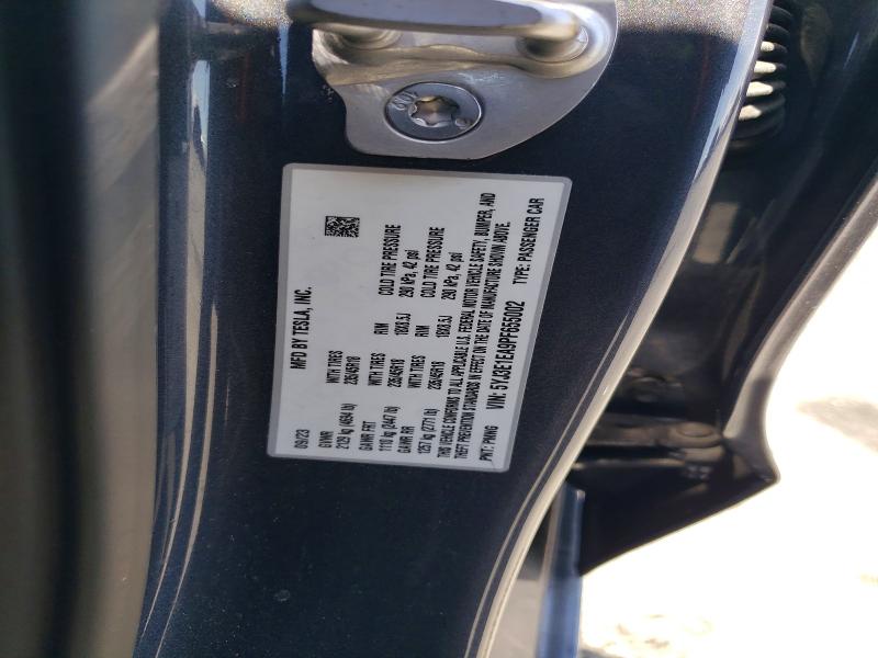 52101986 :رقم المزاد ، 5YJ3E1EA9PF655002 vin ، 2023 Tesla Model 3 مزاد بيع