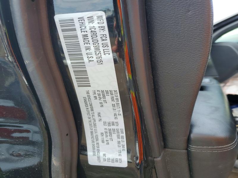 2021 Dodge Durango მანქანა იყიდება აუქციონზე, vin: 1C4RDJDG9MC576151, აუქციონის ნომერი: 52355676