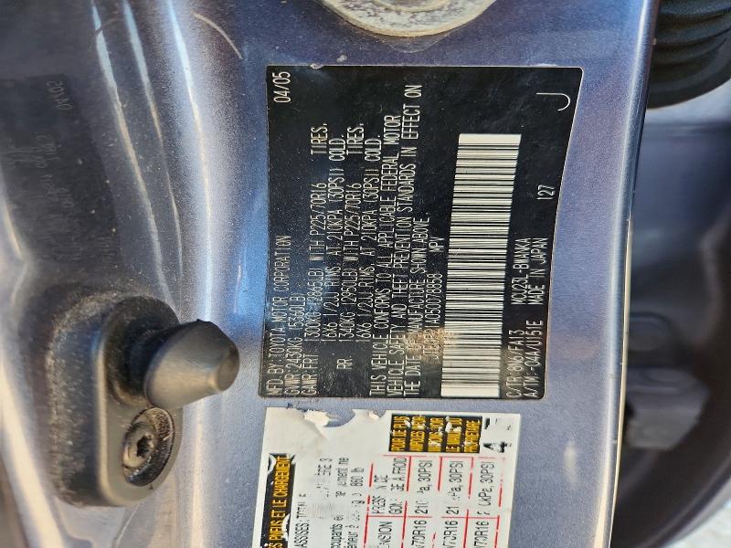 54821506 :رقم المزاد ، JTEGP21A050078858 vin ، 2005 Toyota Highlander مزاد بيع