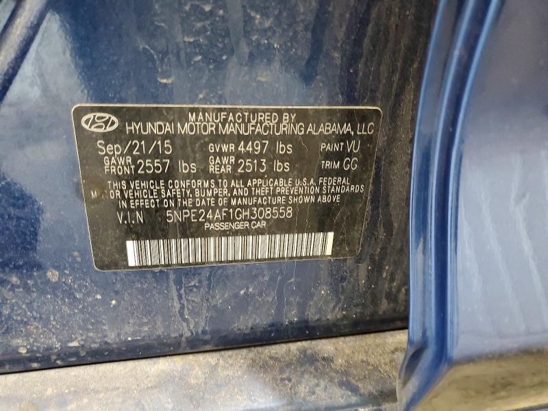 Aukcja sprzedaży 2016 Hyundai Sonata, vin: 5NPE24AF1GH308558, numer aukcji: 53918046