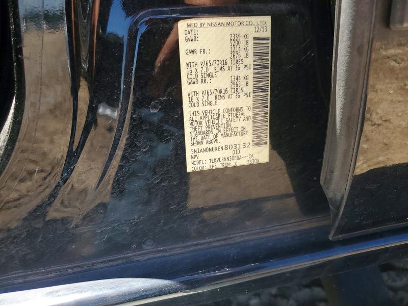 Продажа на аукционе авто 2014 Nissan Xterra, vin: 5N1AN0NUXEN803132, номер лота: 55249316