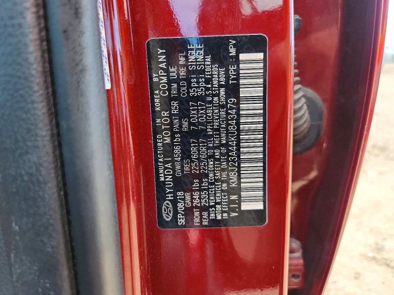 Продажа на аукционе авто 2019 Hyundai Tucson, vin: KM8J23A44KU843479, номер лота: 54870806