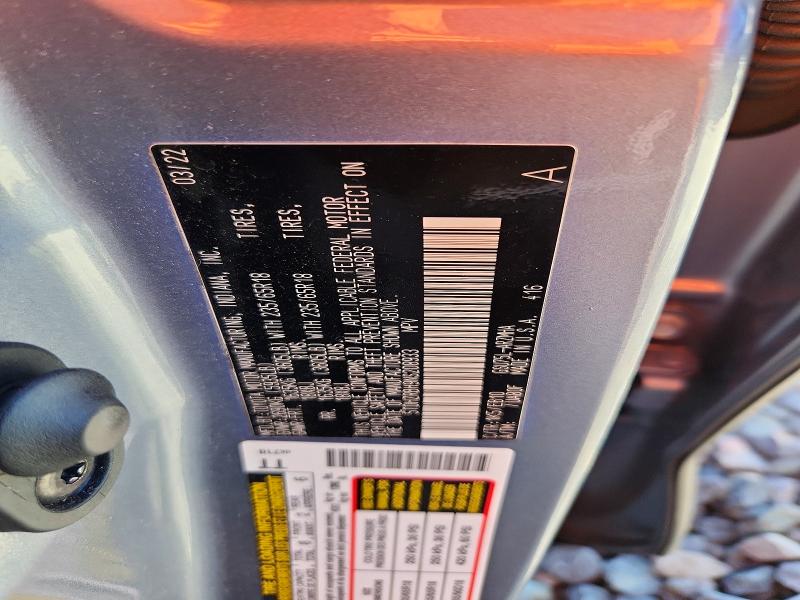 Aukcja sprzedaży 2022 Toyota Highlander, vin: 5TDHZRBH9NS208933, numer aukcji: 62044336