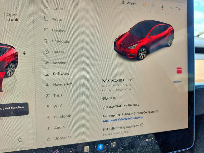 Aukcja sprzedaży 2022 Tesla Model Y, vin: 7SAYGAEEXNF549659, numer aukcji: 53571116