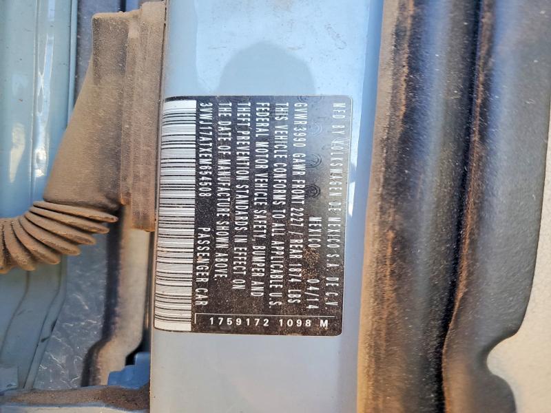 54397266 :رقم المزاد ، 3VWJ17ATXEM654508 vin ، 2014 Volkswagen Beetle مزاد بيع