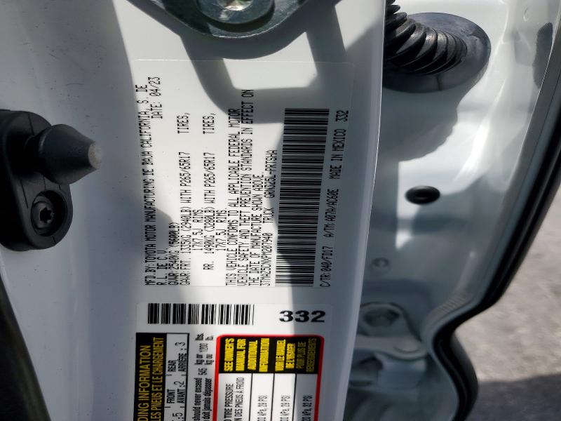 54659536 :رقم المزاد ، 3TMAZ5CNXPM207940 vin ، 2023 Toyota Tacoma مزاد بيع