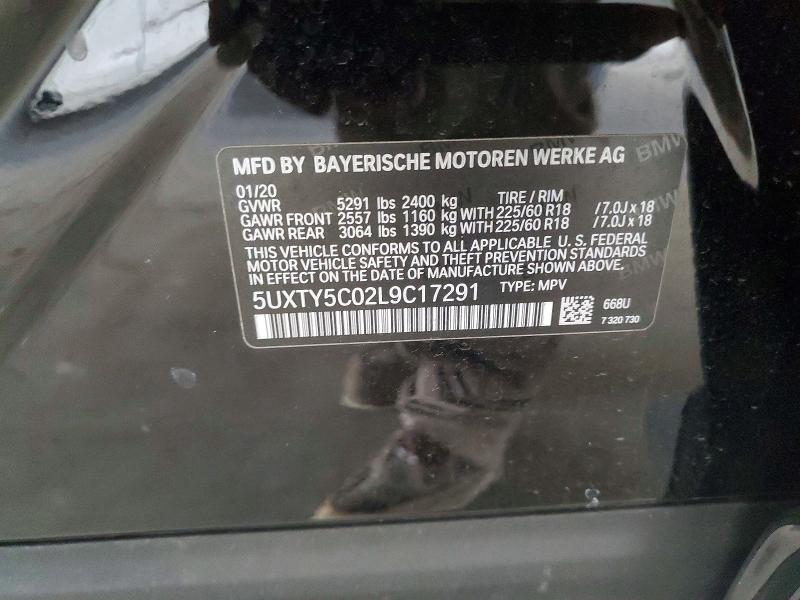 Продаж на аукціоні авто 2020 Bmw X3, vin: 5UXTY5C02L9C17291, номер лоту: 54840296