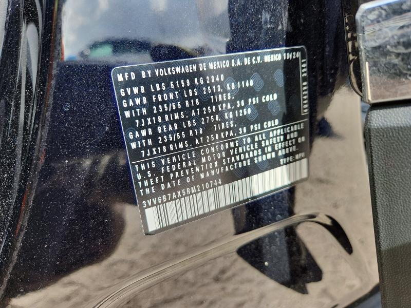 2024 Volkswagen Tiguan მანქანა იყიდება აუქციონზე, vin: 3VV6B7AX5RM210744, აუქციონის ნომერი: 55343496