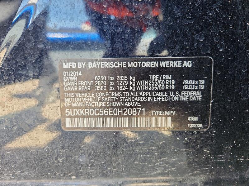51803276 :رقم المزاد ، 5UXKR0C56E0H20871 vin ، 2014 Bmw X5 مزاد بيع