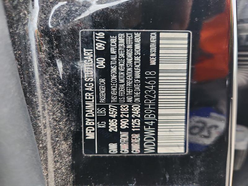 Продажа на аукционе авто 2017 Mercedes-benz C, vin: WDDWF4JB9HR234618, номер лота: 53697356