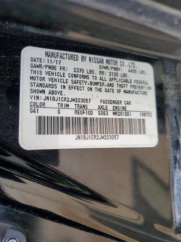 Aukcja sprzedaży 2018 Nissan Rogue Sport, vin: JN1BJ1CR2JW203057, numer aukcji: 53272496