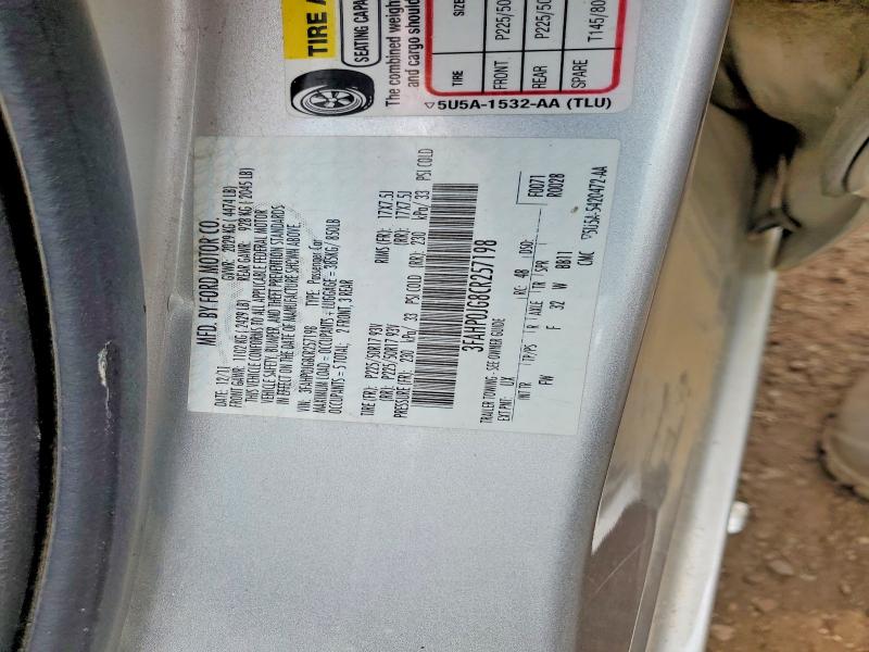 54112596 :رقم المزاد ، 3FAHP0JG8CR257198 vin ، 2012 Ford Fusion مزاد بيع