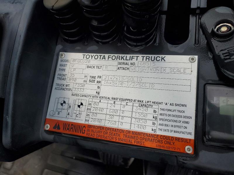 54764626 :رقم المزاد ، 68515 vin ، 2015 Toyota Unknown مزاد بيع