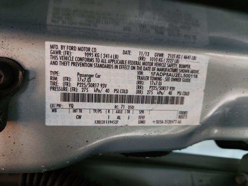 2014 Ford C-max მანქანა იყიდება აუქციონზე, vin: 1FADP5AU2EL500118, აუქციონის ნომერი: 52585116