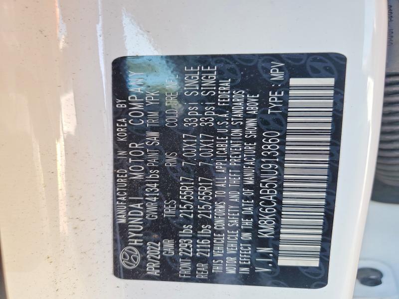 53926266 :رقم المزاد ، KM8K6CAB5NU913860 vin ، 2022 Hyundai Kona مزاد بيع