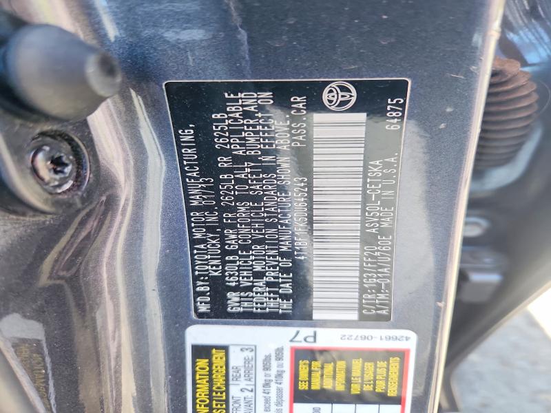 Продаж на аукціоні авто 2013 Toyota Camry, vin: 4T1BF1FK5DU645243, номер лоту: 53237376