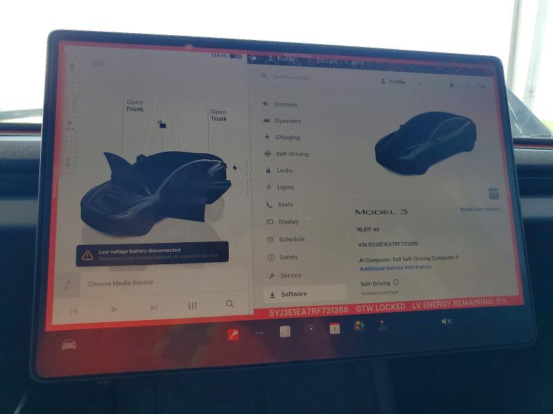 Продаж на аукціоні авто 2024 Tesla Model 3, vin: 5YJ3E1EA7RF731268, номер лоту: 52672776