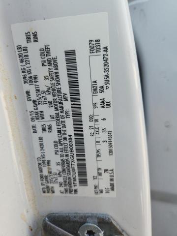 Продажа на аукционе авто 2016 Ford Escape, vin: 1FMCU0F7XGUB00384, номер лота: 55155396