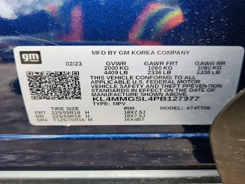 52163716 :رقم المزاد ، KL4MMGSL4PB127977 vin ، 2023 Buick Encore Gx مزاد بيع