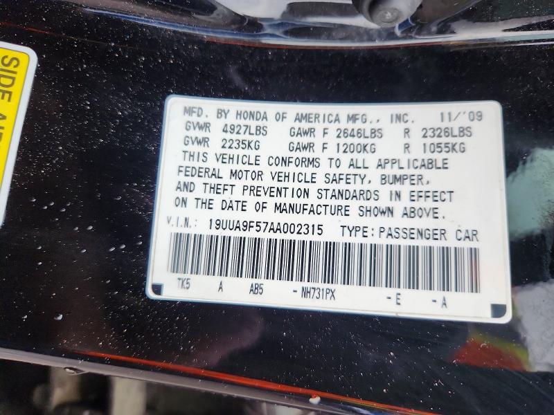 Продаж на аукціоні авто 2010 Acura Tl, vin: 19UUA9F57AA002315, номер лоту: 51541256