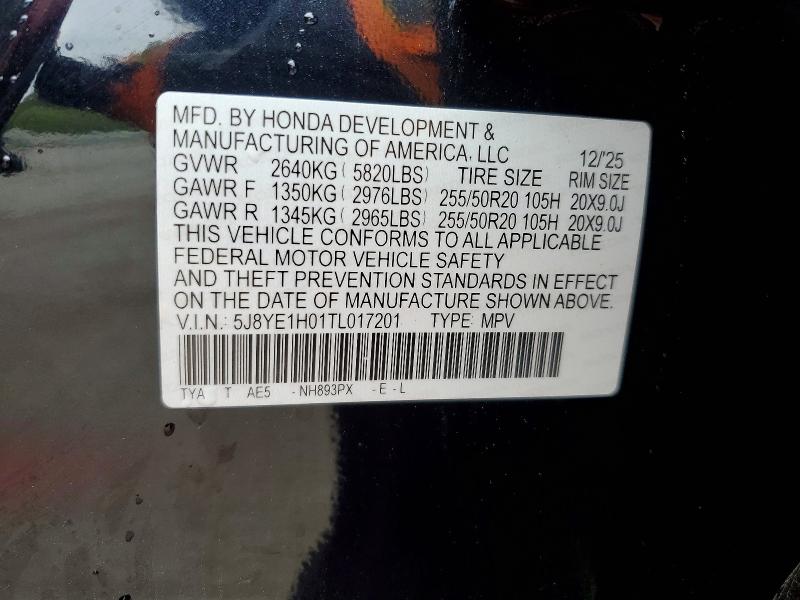 Aukcja sprzedaży 2026 Acura Mdx, vin: 5J8YE1H01TL017201, numer aukcji: 51950916
