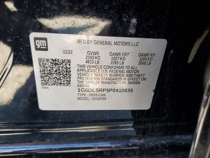 Продажа на аукционе авто 2023 Cadillac Ct4-v, vin: 1G6DL5RP5P0410635, номер лота: 52099346