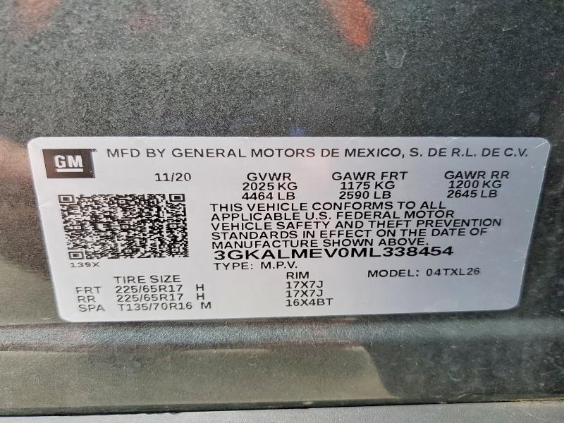 Продаж на аукціоні авто 2021 Gmc Terrain, vin: 3GKALMEV0ML338454, номер лоту: 53361666