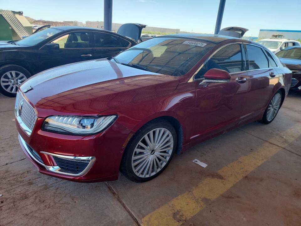 Продажа на аукционе авто 2017 Lincoln Mkz, vin: 3LN6L5MU9HR607937, номер лота: 54680276