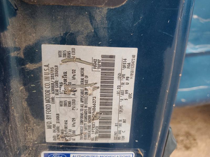 Продажа на аукционе авто 2000 Ford F150, vin: 1FTRX17L8YNB66273, номер лота: 52309166