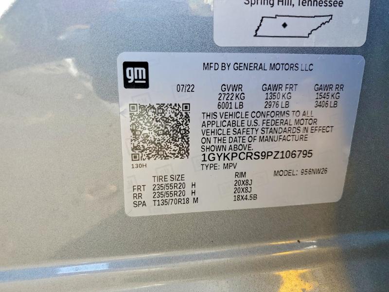 Aukcja sprzedaży 2023 Cadillac Xt6, vin: 1GYKPCRS9PZ106795, numer aukcji: 52296726