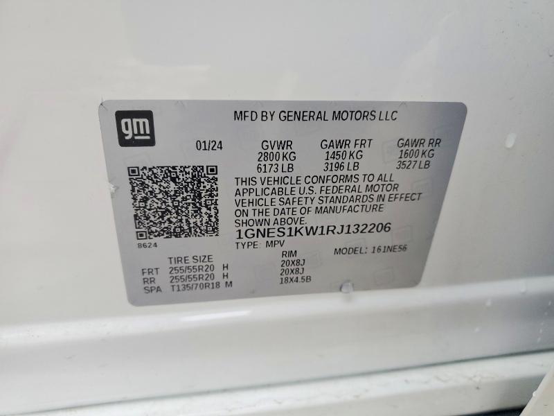 54256976 :رقم المزاد ، 1GNES1KW1RJ132206 vin ، 2024 Chevrolet Traverse Limited مزاد بيع