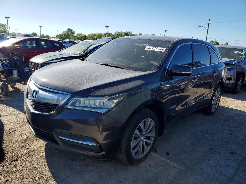 Продажа на аукционе авто 2015 Acura Mdx, vin: 5FRYD4H44FB017091, номер лота: 52781406