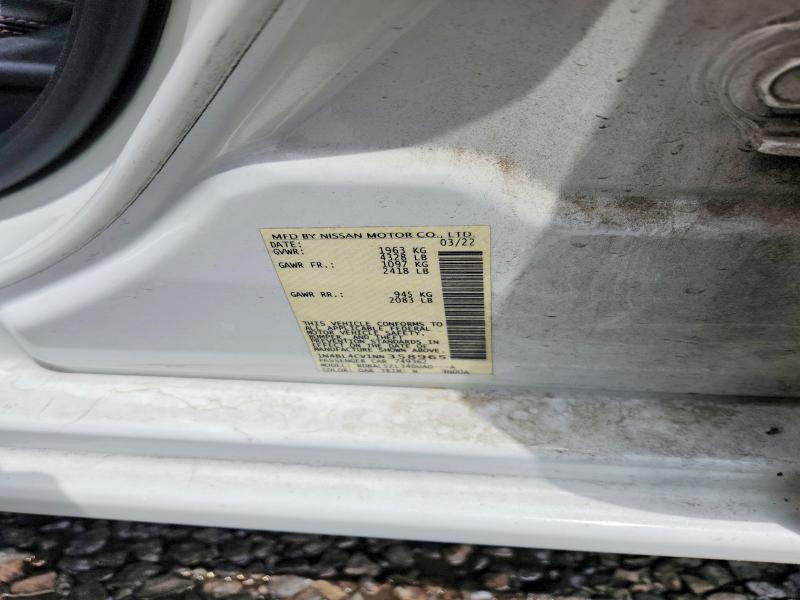 55184406 :رقم المزاد ، 1N4BL4CV1NN358965 vin ، 2022 Nissan Altima مزاد بيع