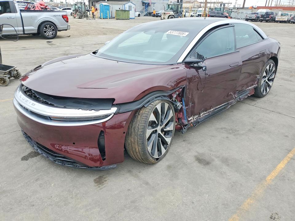 Продажа на аукционе авто 2022 Lucid Motors Air, vin: 50EA1GBA8NA003550, номер лота: 53777806