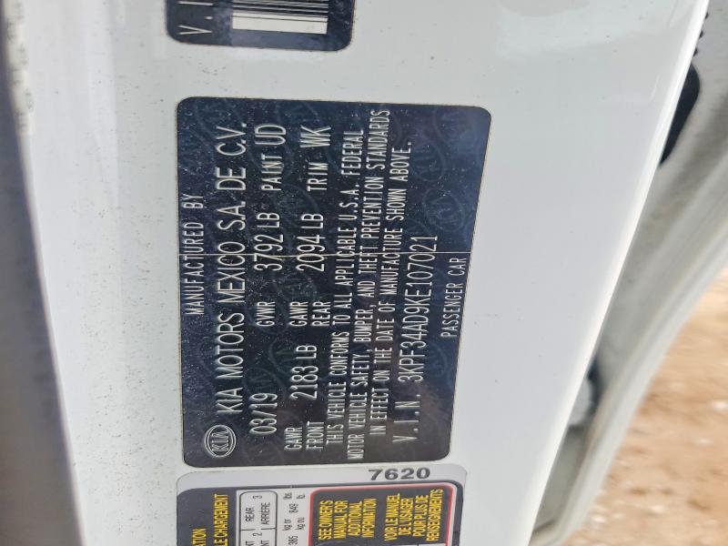 Продаж на аукціоні авто 2019 Kia Forte, vin: 3KPF34AD9KE107021, номер лоту: 52417566